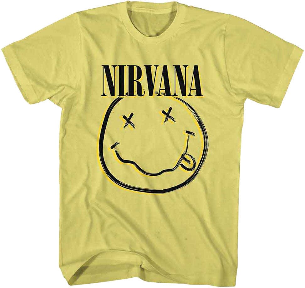 Levně Nirvana Tričko Inverse Smiley Yellow M