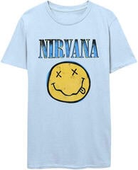 Tricou Nirvana Xerox Happy Face Blue Light Blue S Tricou