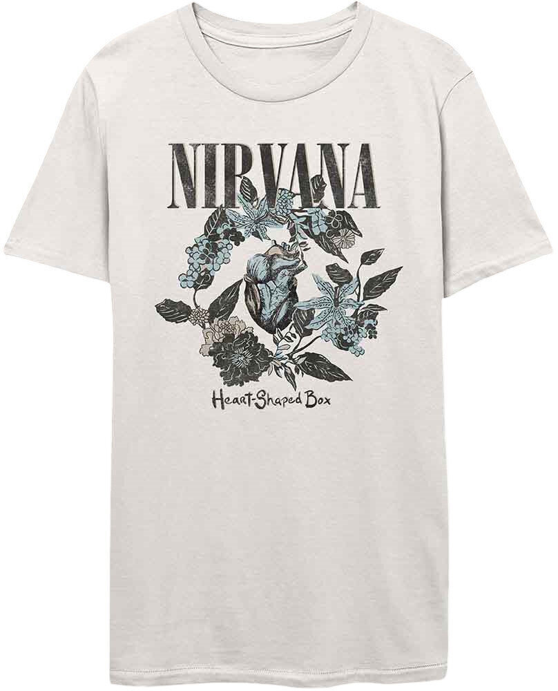 T-Shirt Nirvana T-Shirt Heart Shape Box White S