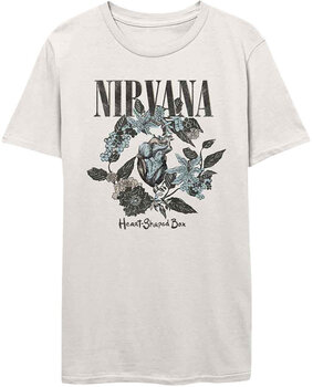 T-Shirt Nirvana T-Shirt Heart Shape Box White S - 1