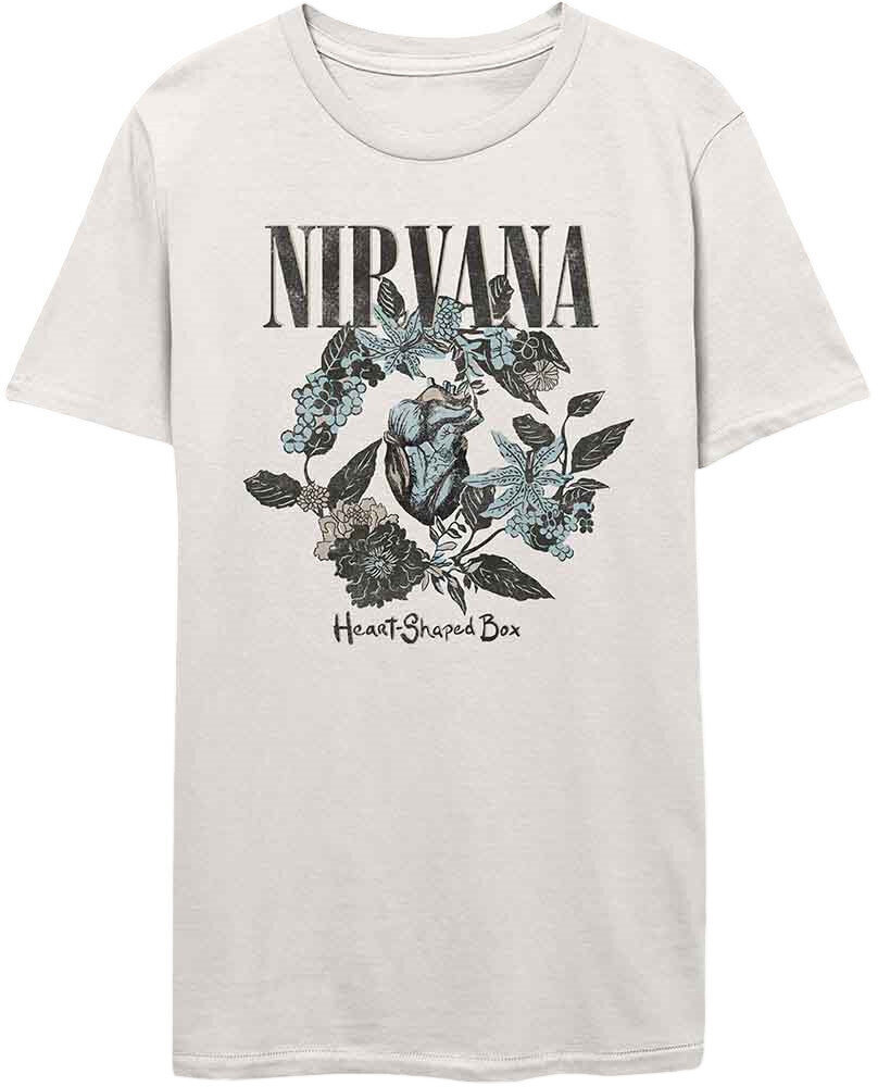 Shirt Nirvana Shirt Heart Shape Box White M