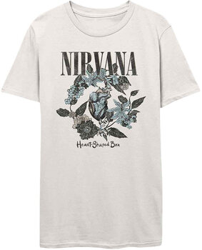 Camiseta de manga corta Nirvana Camiseta de manga corta Heart Shape Box Unisex Blanco 2XL - 1