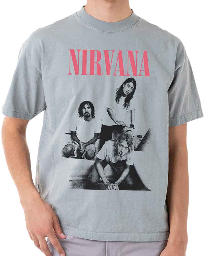T-Shirt Nirvana T-Shirt Bathroom Photo Grey S