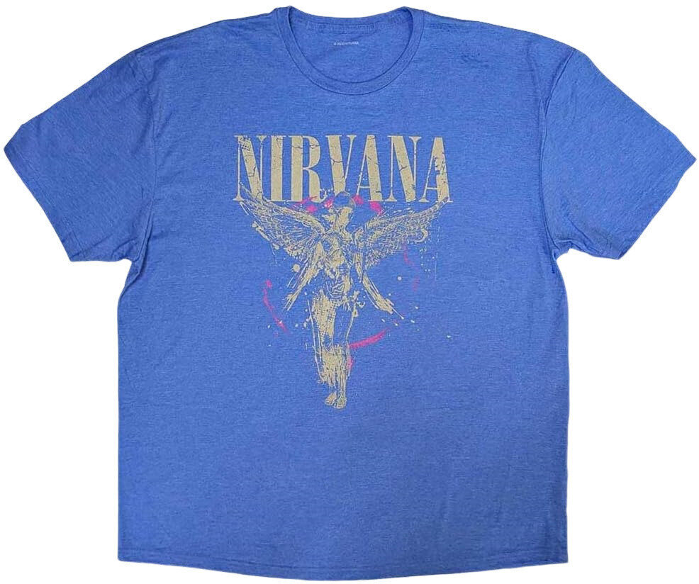 T-shirt Nirvana T-shirt In Utero Unisex Light Blue L