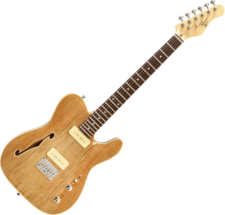 Electric guitar Michael Kelly 59 Thinline Spalted Maple