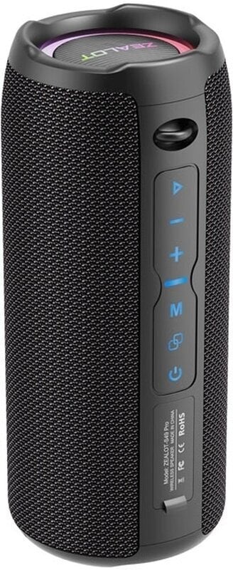 Zealot S49 PRO Black Portable Speaker - Muziker
