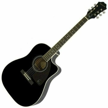 electro-acoustic guitar Epiphone J-45 EC Studio Ebony - 1