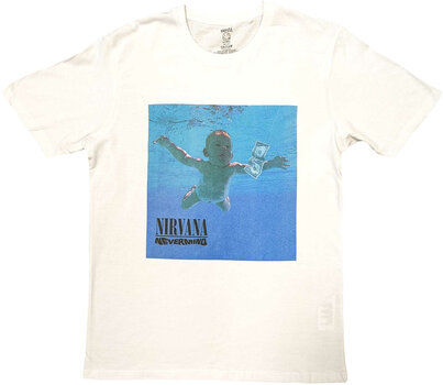 Camiseta de manga corta Nirvana Camiseta de manga corta Nevermind Album Blanco L - 1