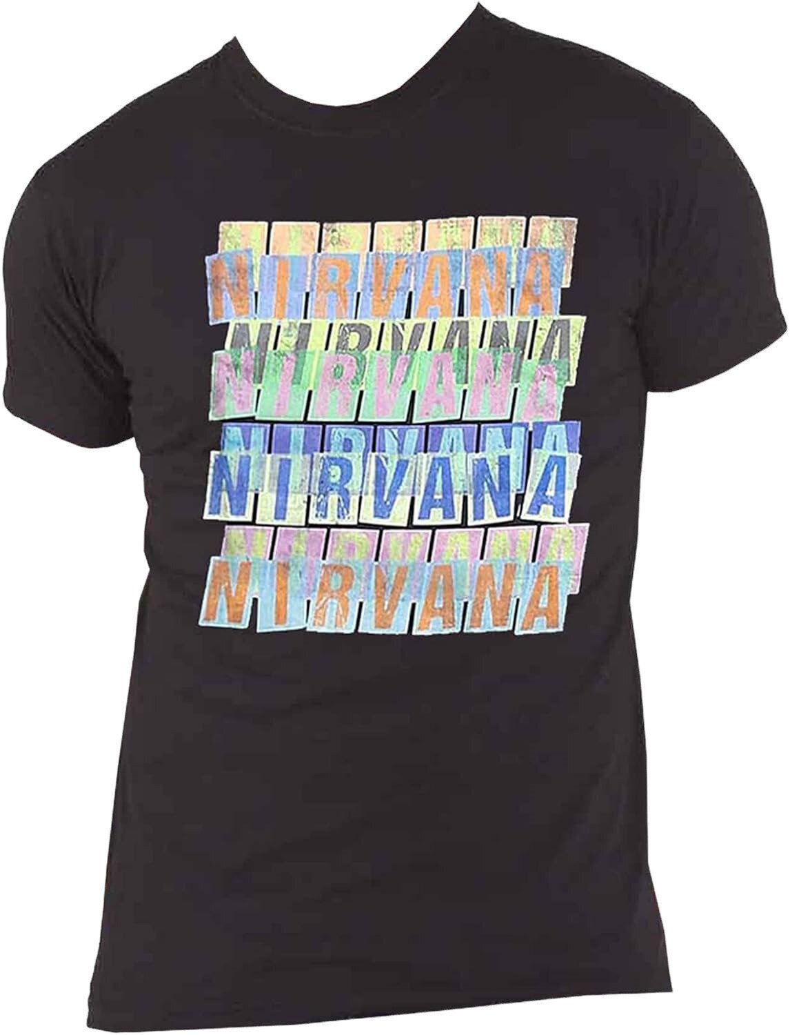 T-Shirt Nirvana T-Shirt Repeat Black S