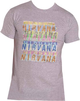 Camiseta de manga corta Nirvana Camiseta de manga corta Repeat Grey M - 1