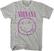 T-shirt Nirvana T-shirt Purple Smiley Grey L