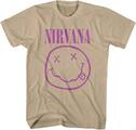 Nirvana Purple Happy Face Sand M T-särk