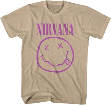 Tričko Nirvana Tričko Purple Smiley Sand XL - 1