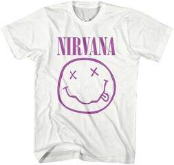 Tricou Nirvana Purple Happy Face White M Tricou