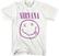 Maglietta Nirvana Maglietta Purple Smiley White L