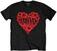 Tricou Nirvana Poppy Heart Black L Tricou