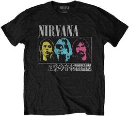 Риза Nirvana Japan! Unisex Тениска с къс ръкав/Black/Къси