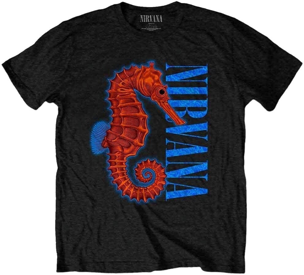 T-shirt Nirvana T-shirt Seahorse Black S