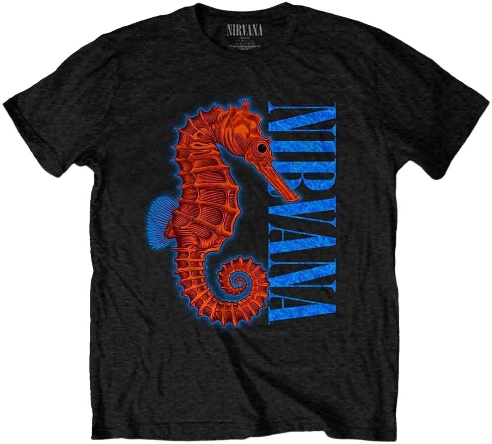 T-Shirt Nirvana T-Shirt Seahorse Black L