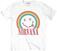 T-shirt Nirvana Happy Face Rainbow White XL T-shirt