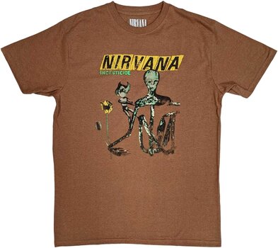 T-Shirt Nirvana T-Shirt Incesticide Brown S - 1