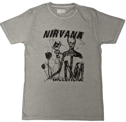 Maglietta Nirvana Maglietta Incesticide Stacked Logo Green XL