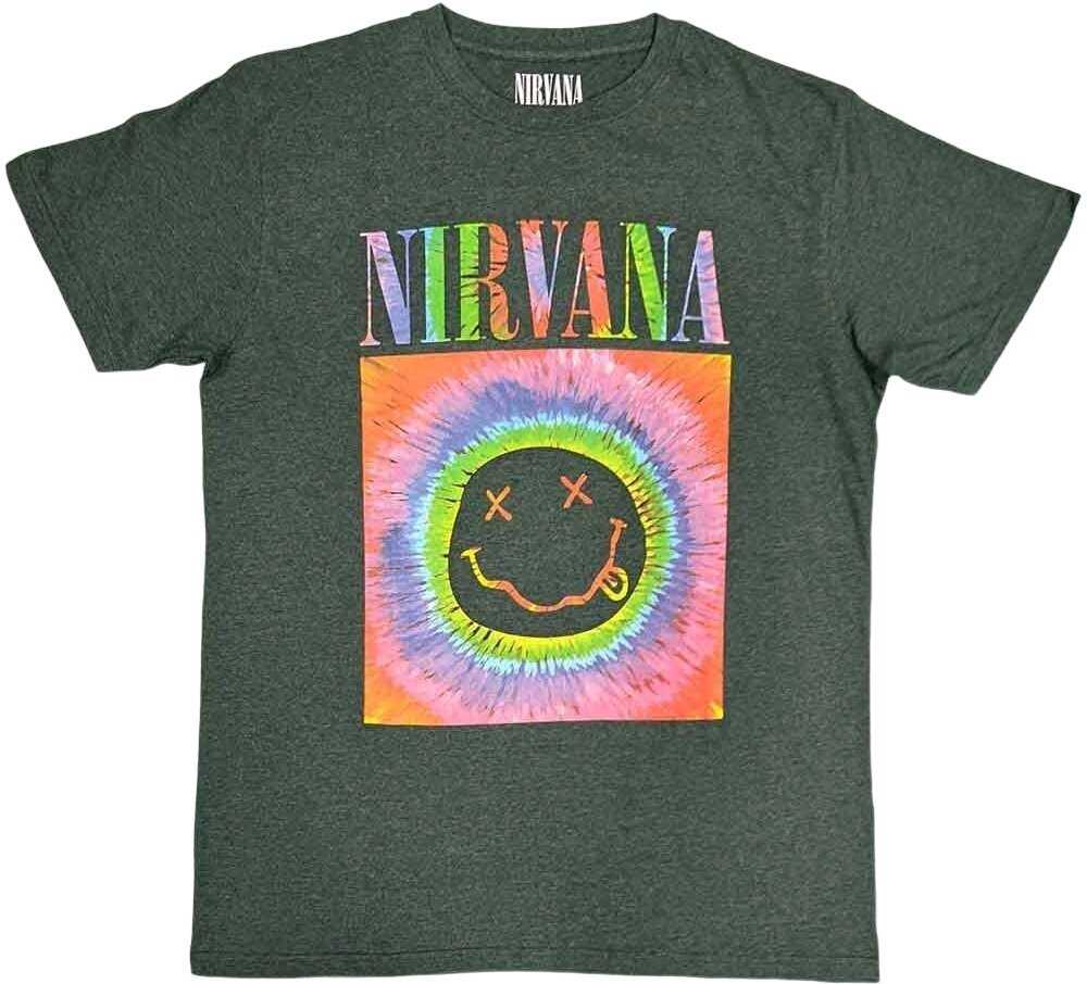 Skjorta Nirvana Skjorta Smiley Glow Box Green S