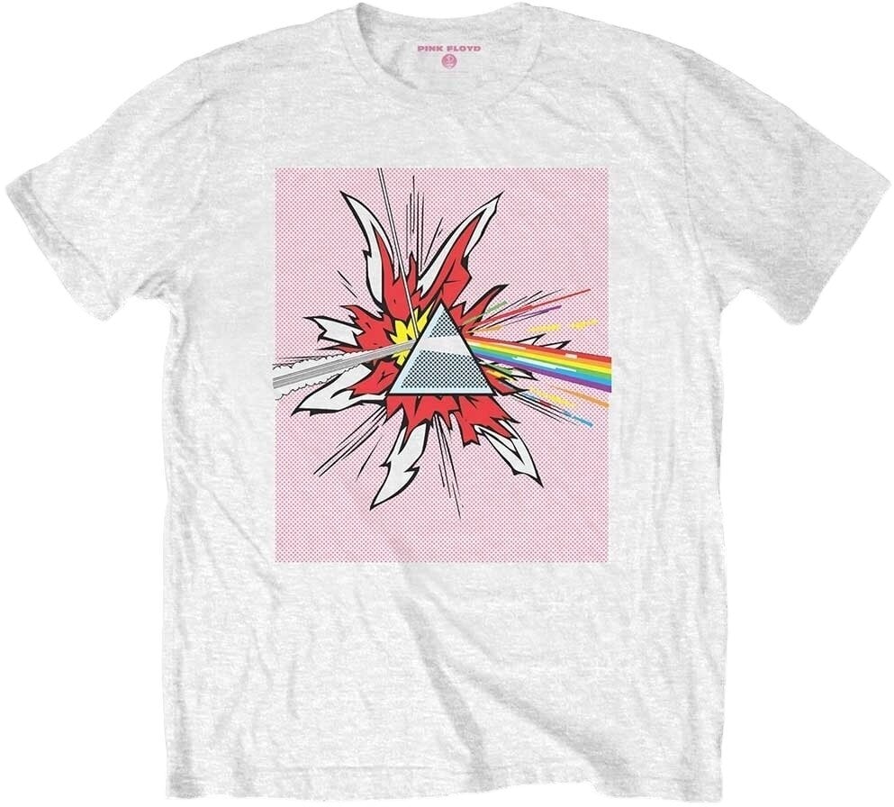 T-Shirt Pink Floyd T-Shirt Lichtenstein Prism White S