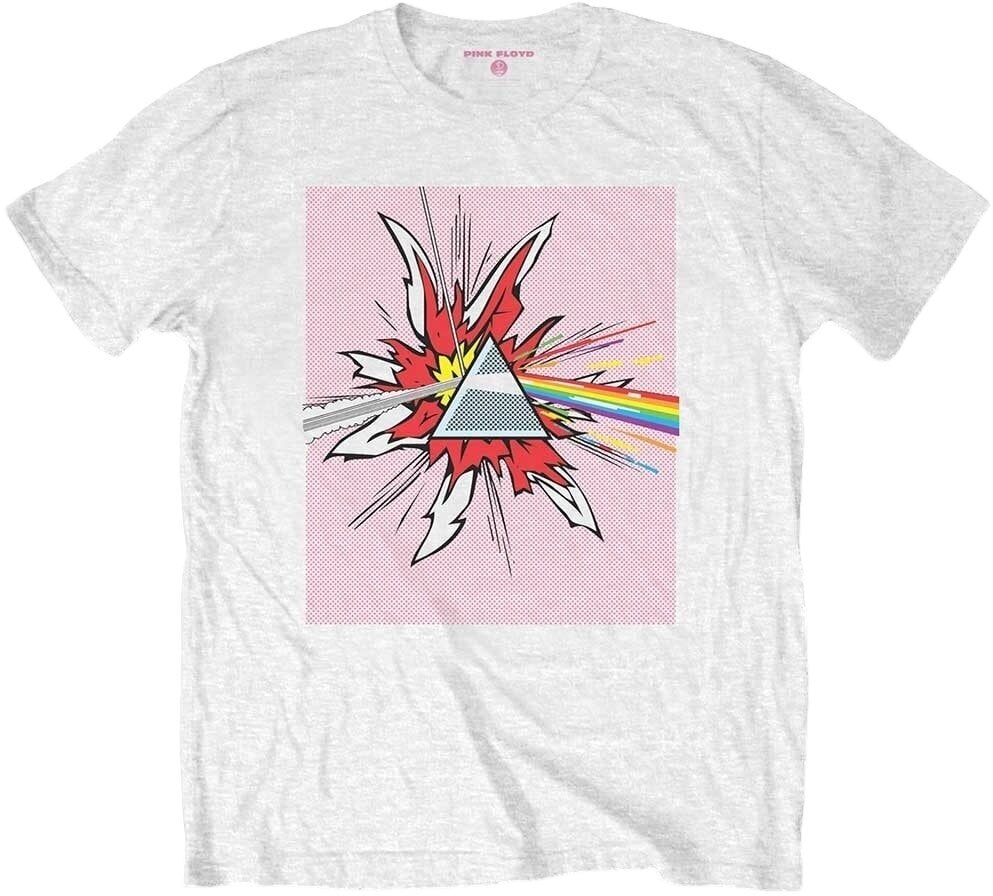 T-shirt Pink Floyd T-shirt Lichtenstein Prism White M