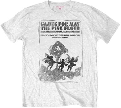 Camiseta de manga corta Pink Floyd Camiseta de manga corta Games For May B&W Blanco S - 1