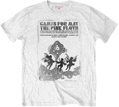 T-Shirt Pink Floyd T-Shirt Games For May B&W White M - 1