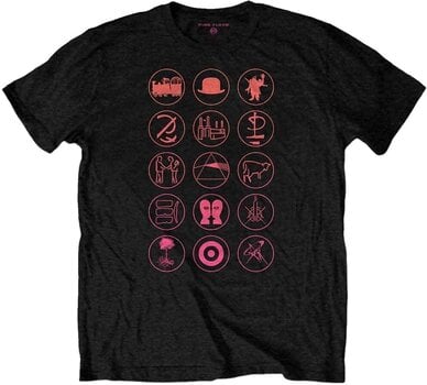 T-Shirt Pink Floyd T-Shirt Symbols Black L - 1