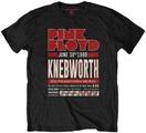 Pink Floyd Knebworth '90 Red Black S Camiseta de manga corta