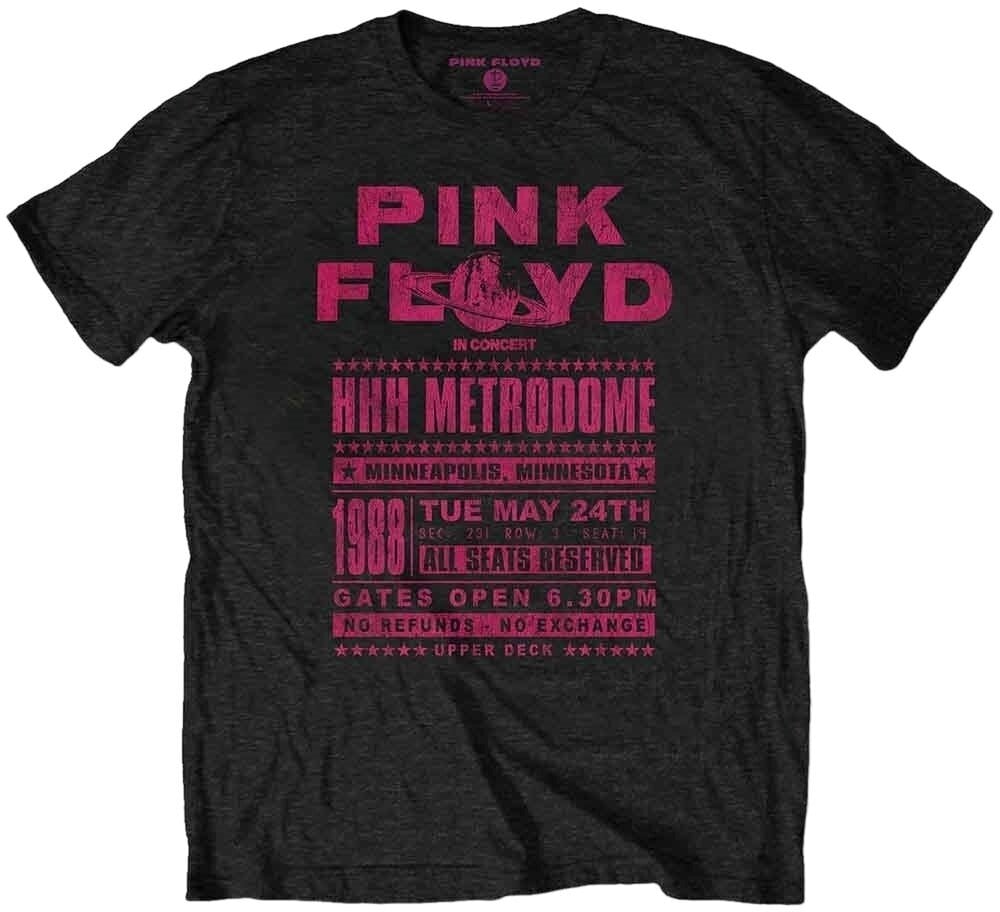 Koszulka Pink Floyd Koszulka Metrodome '88 Black XL