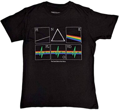 Tricou Pink Floyd Tricou Prism Heart Beat Black M - 1