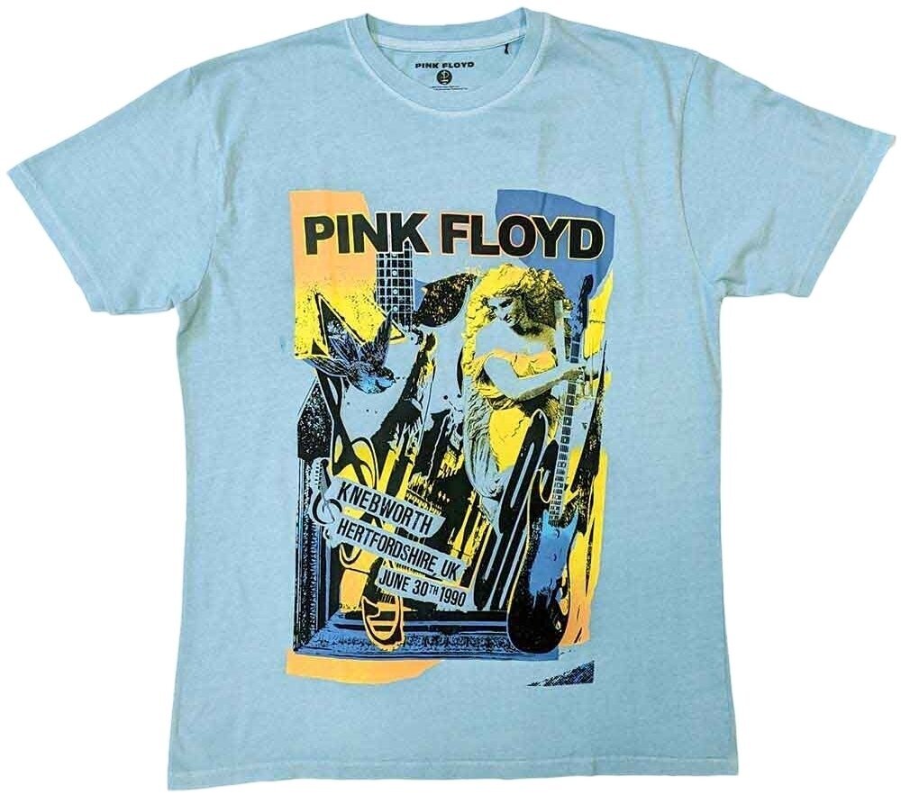 Skjorte Pink Floyd Skjorte Knebworth Live Unisex Blue XL