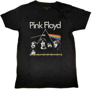 T-Shirt Pink Floyd T-Shirt DSOTM Band & Pulse Black L - 1