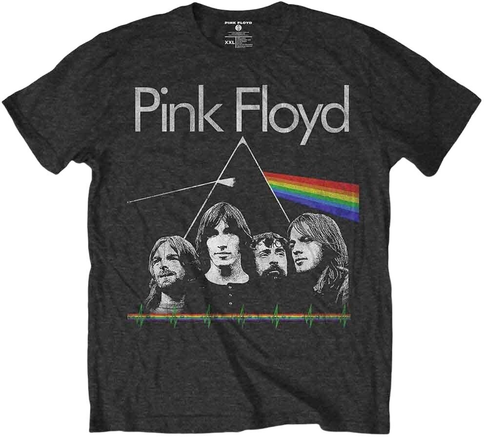 T-Shirt Pink Floyd T-Shirt DSOTM Band & Pulse Charcoal L