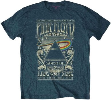 T-Shirt Pink Floyd T-Shirt Carnegie Hall Poster Denim S - 1