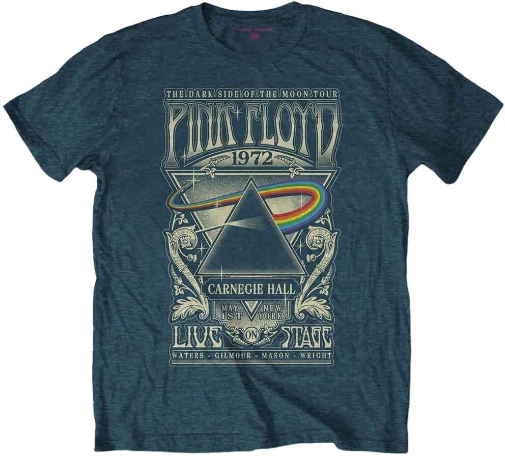 Tričko Pink Floyd Tričko Carnegie Hall Poster Denim M