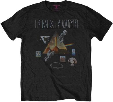 Camiseta de manga corta Pink Floyd Camiseta de manga corta Montage Black L - 1