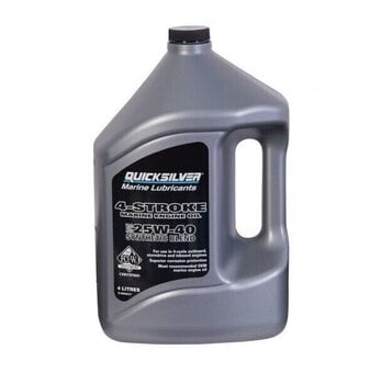 Двигателно масло 4-тактово Quicksilver 4-Stroke Marine Oil Synthetic Blend 25W-40 4 L - 1