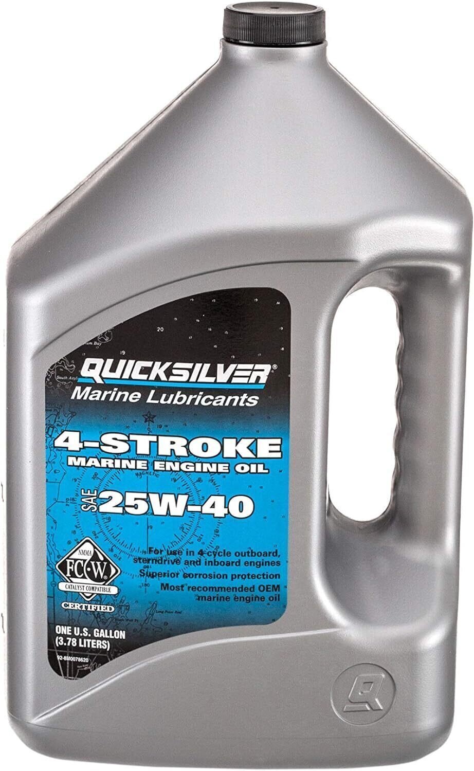 Motorna olja 4-taktne Quicksilver 4-Stroke Marine Engine Oil SAE 25W-40 4 L