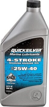 Båd 4-takts olie Quicksilver 4-Stroke Marine Engine Oil SAE 25W-40 1 L - 1
