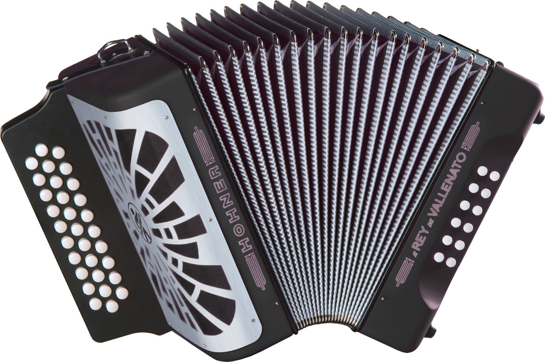 Button accordion
 Hohner El Rey del Vallenato ADG Black Black Button accordion
