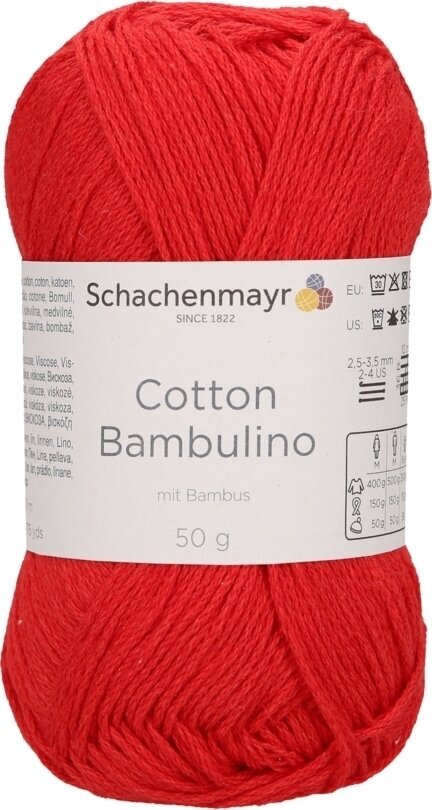 Fios para tricotar Schachenmayr Cotton Bambulino 00030 Fios para tricotar