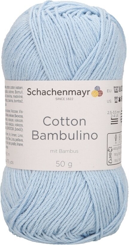 Fil à tricoter Schachenmayr Cotton Bambulino  00052 Fil à tricoter