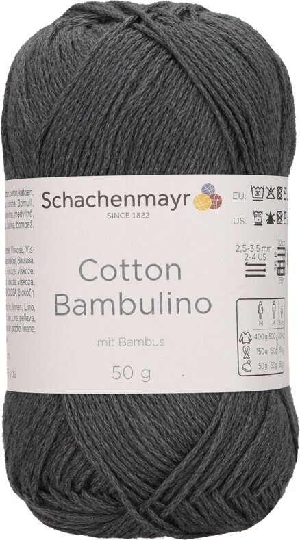 Fil à tricoter Schachenmayr Cotton Bambulino  00098 Fil à tricoter