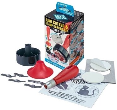 Set für grafische Techniken Essdee 3 In 1 Lino Cutter & Stamp Carving Kit Set für grafische Techniken - 1