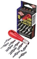 Set per tecniche grafiche Essdee Lino Cutters & Handle Set Set per tecniche grafiche